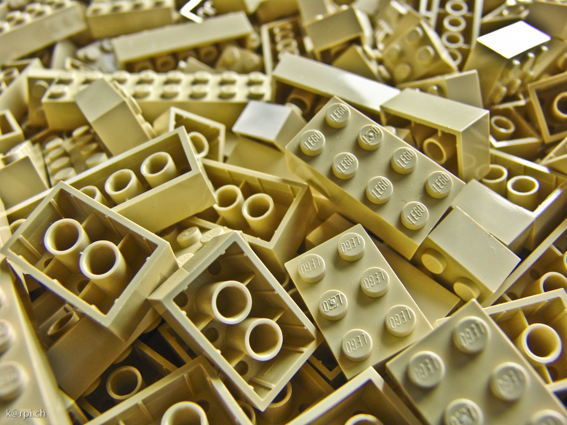 sandsteinfarbige Lego