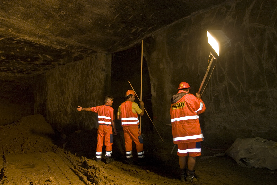 Tunnelbau unter der Christoffelunterführung